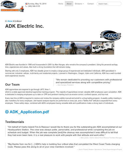 ADK Electric Inc.